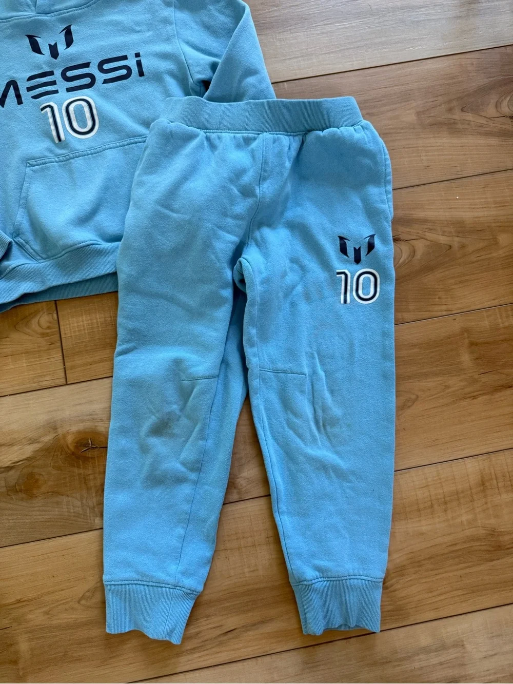 Messi Kids Light Blue Hoodie & Joggers Matching Set